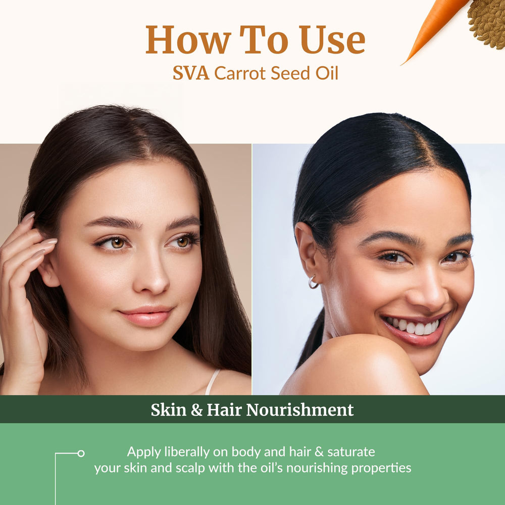 SVA Carrot Seed Oil face moisturizer booster for dry skin
