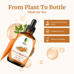 SVA Carrot Seed Oil enhances hair care routine with shine