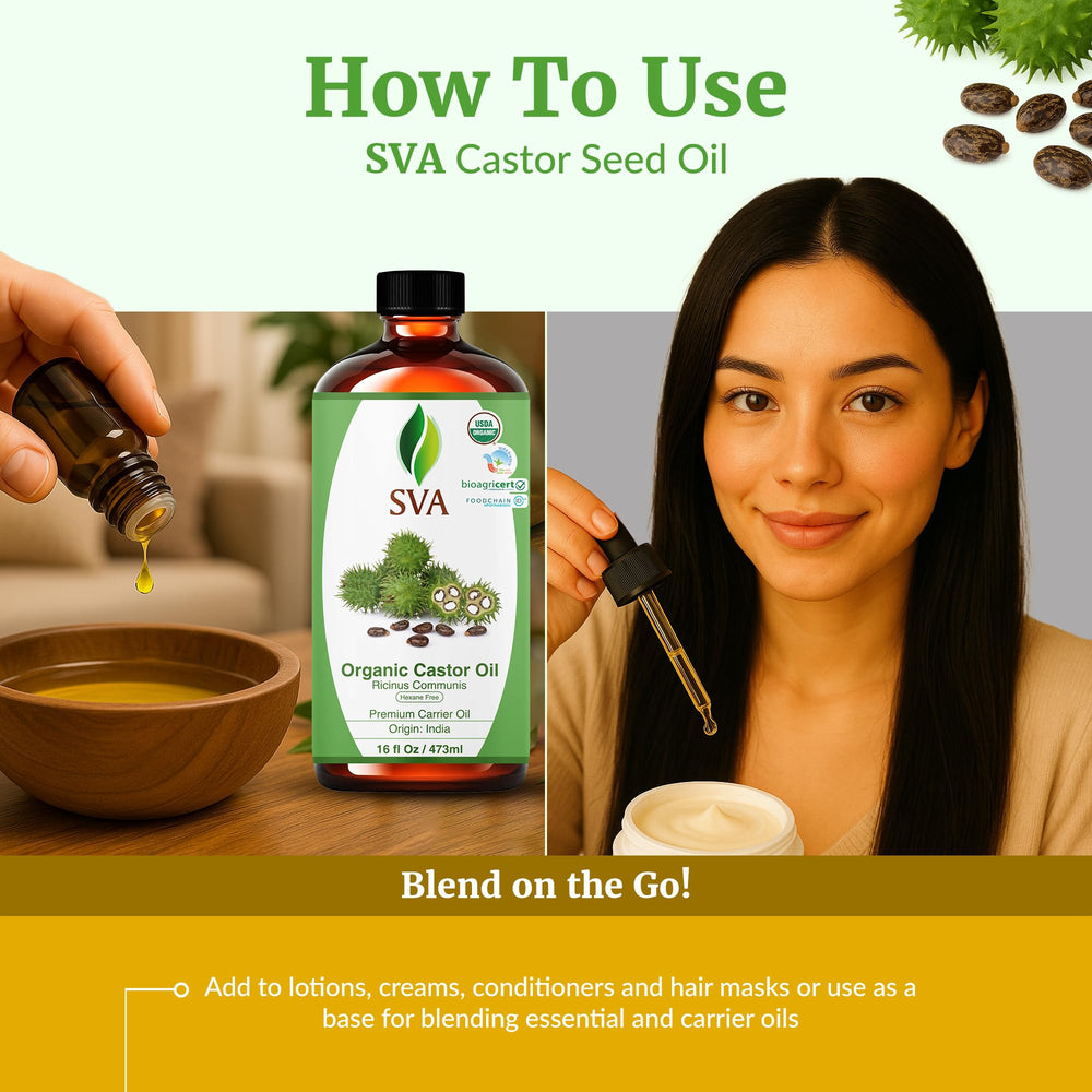 SVA Castor Oil uses hexane-free formula without preservatives.