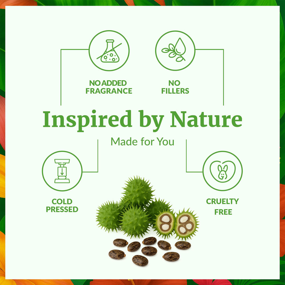 Hair care use of SVA Castor Seed Oil applied to scalp for nourishment