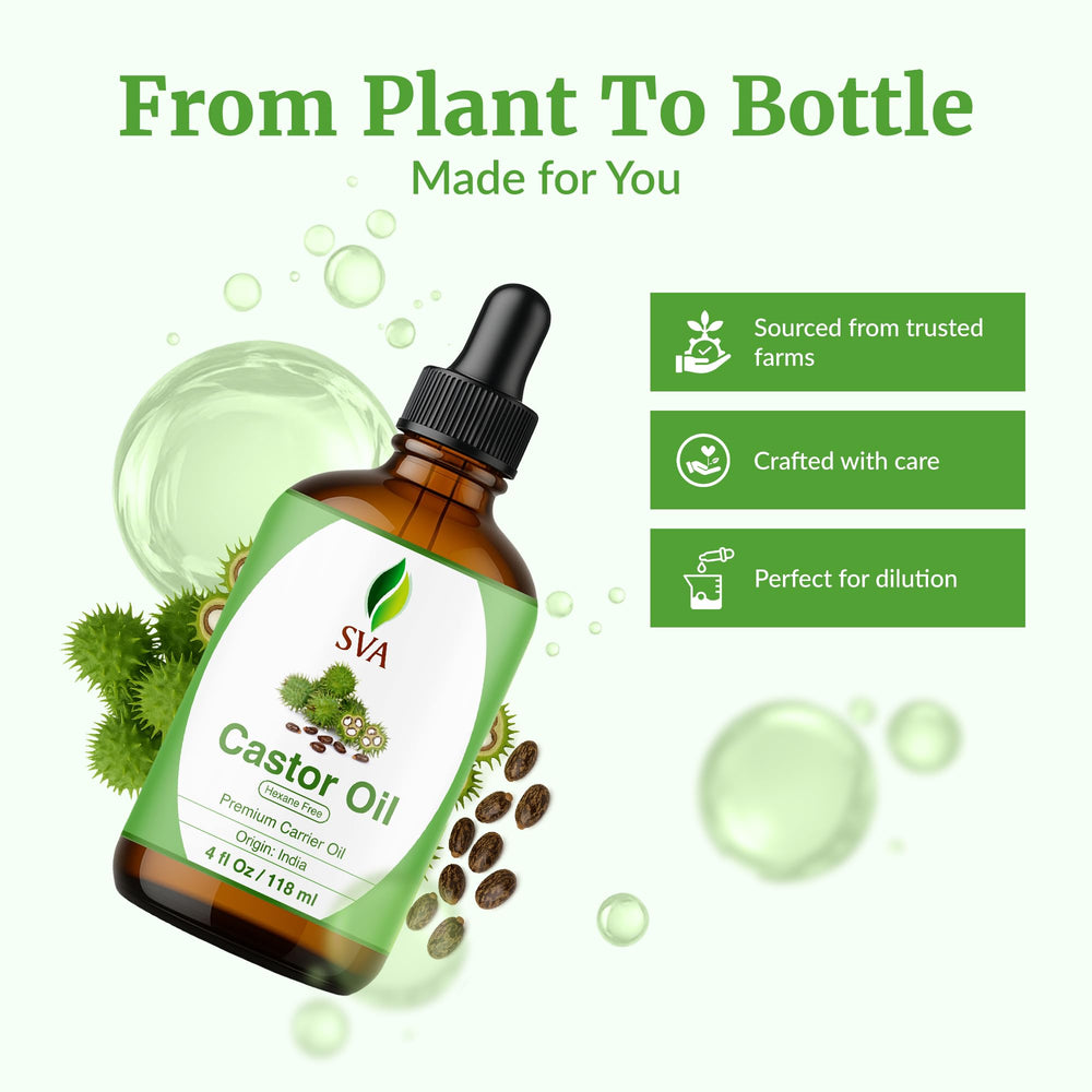 Scalp massage using SVA Castor Seed Oil for relaxing care