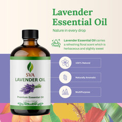 SVA Lavender Oil dropper enables easy skin and hair care application.
