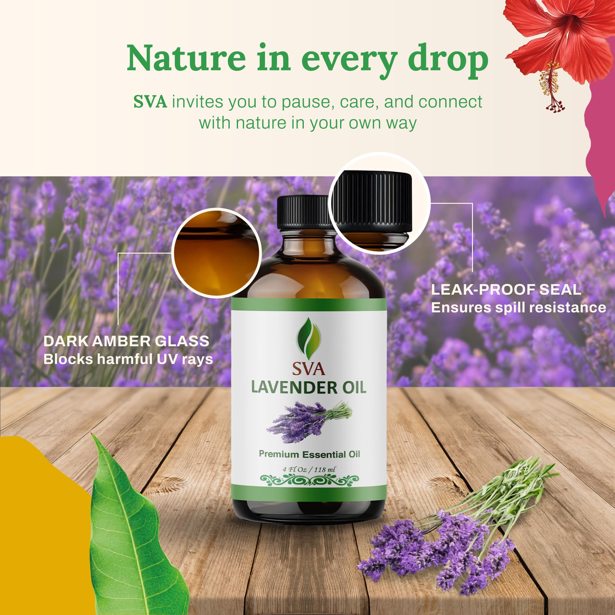 SVA Lavender Oil enables soothing pillow sprays for better sleep.