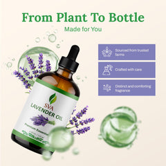 SVA Lavender Oil for skin care, safe when diluted.