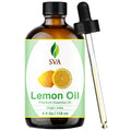 SVA Lemon Essential Oil – 4 oz | 100% Natural, Cold-Pressed, Dropper