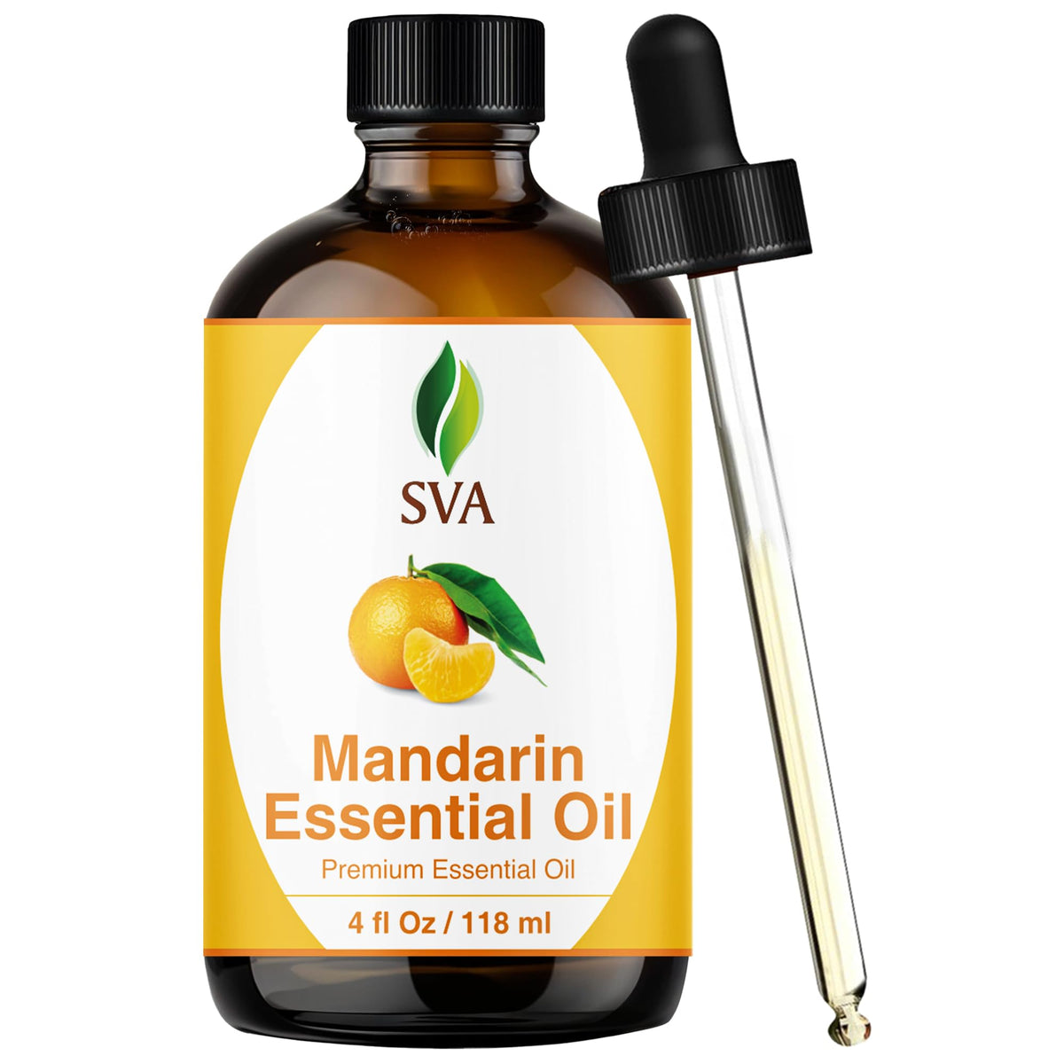 SVA Mandarin Essential Oil 4oz bottle for diffuser use.