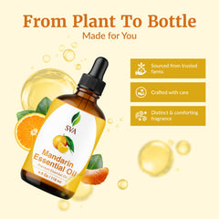 A scalp massage with SVA Mandarin Oil demonstrates hair care use.