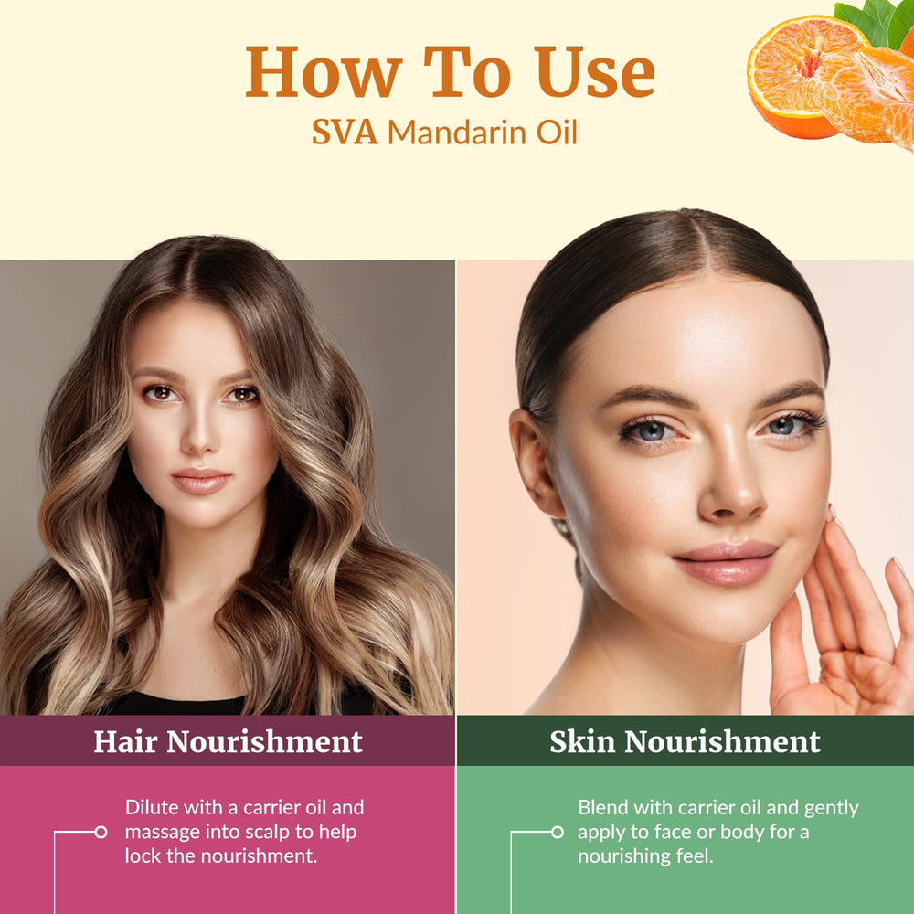 SVA Mandarin Oil orange-color natural appearance is visible.