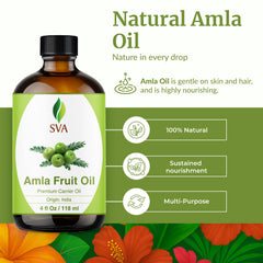 SVA ORGANICS Amla Oil dropper enables precise dosing for scalp care