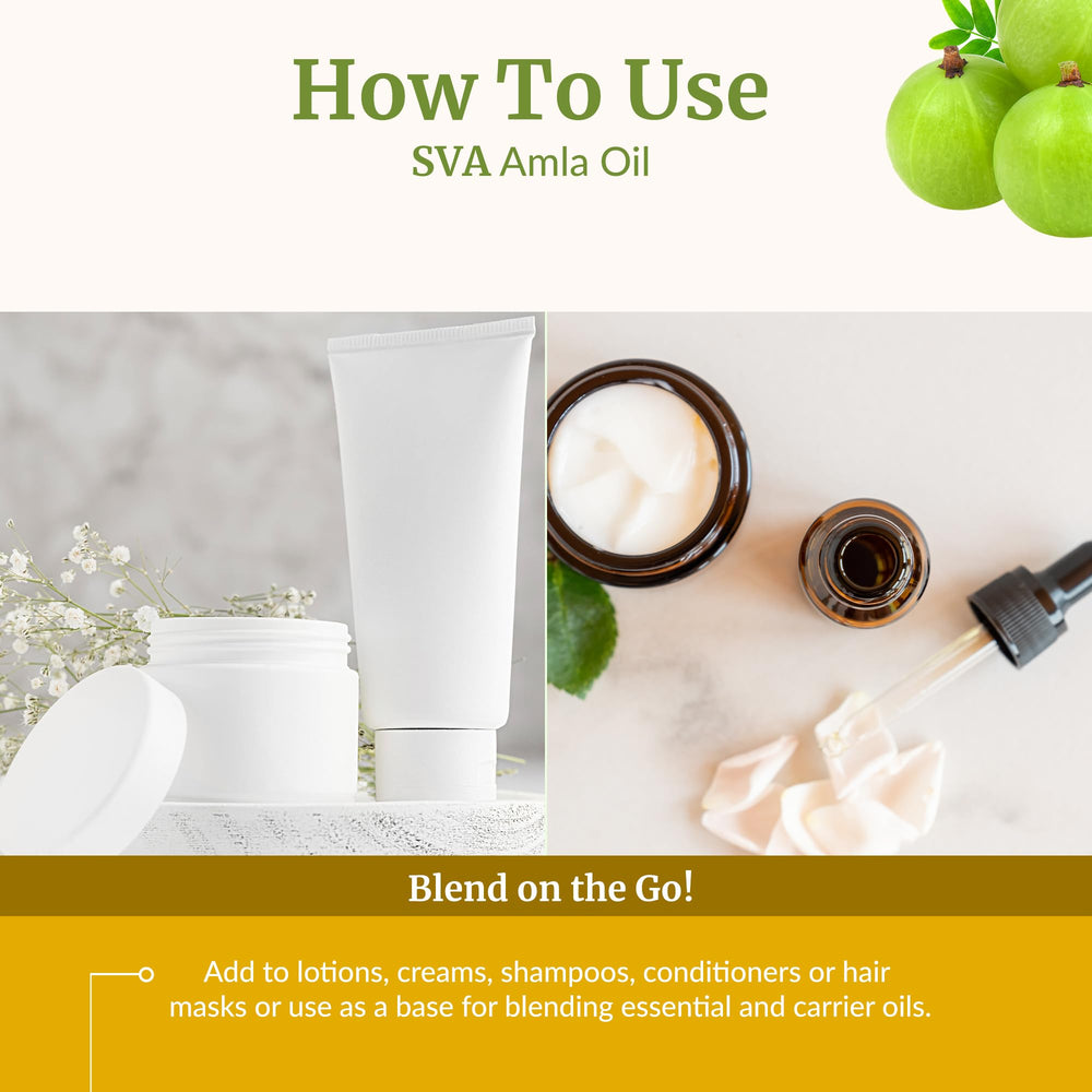 SVA ORGANICS Amla Oil skin-moisturizer use nourishes dry areas