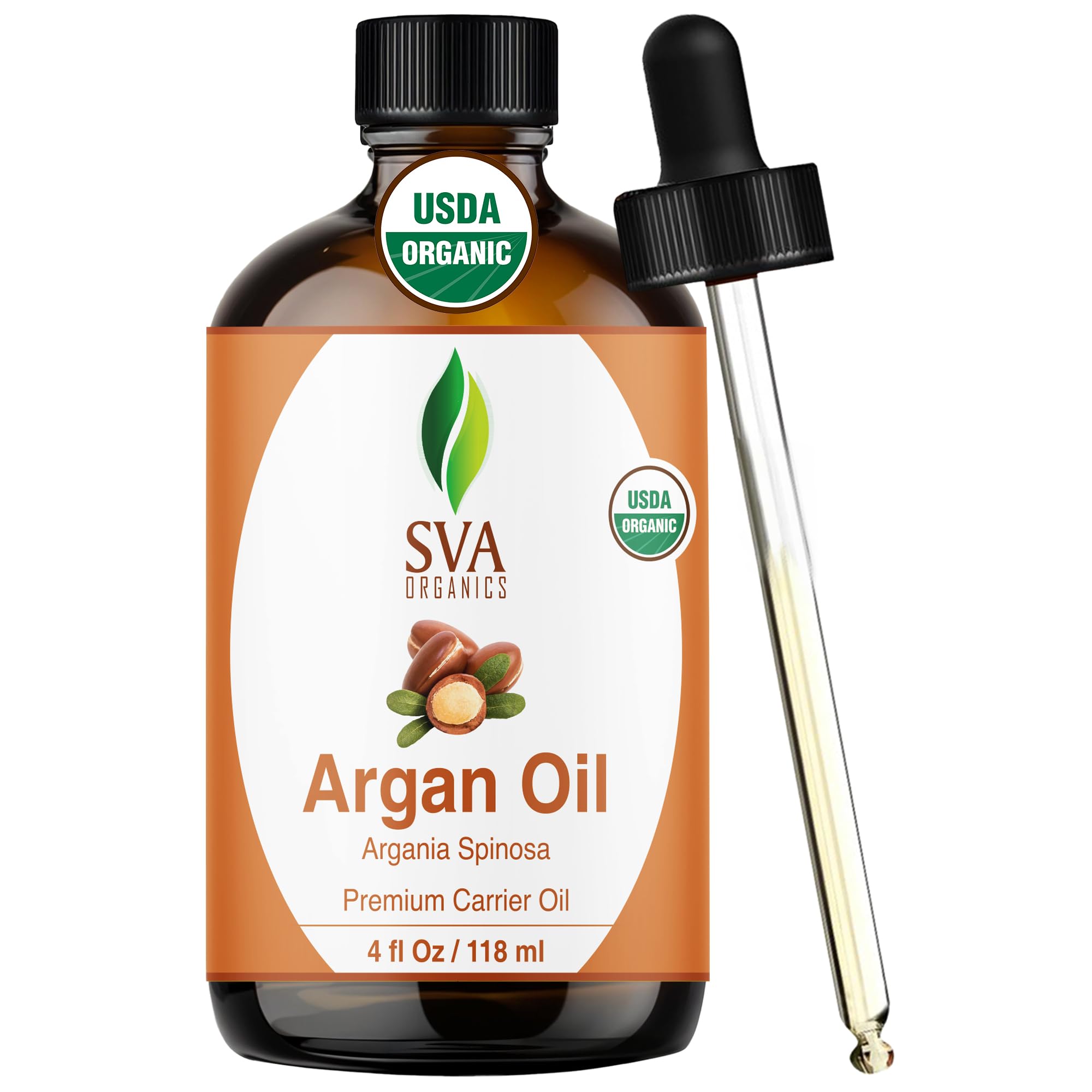 SVA Organics Argan Oil Organic 4 Oz Cold Pressed Carrier Oil With Dr sva-organics-argan-oil-organic-4-oz-cold-pressed-carrier-oil-with-dr