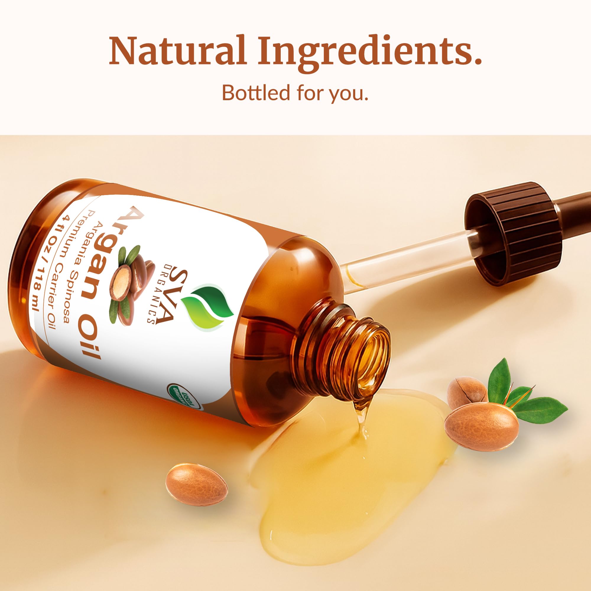SVA Organics Argan Oil for nails and cuticles nourishment.