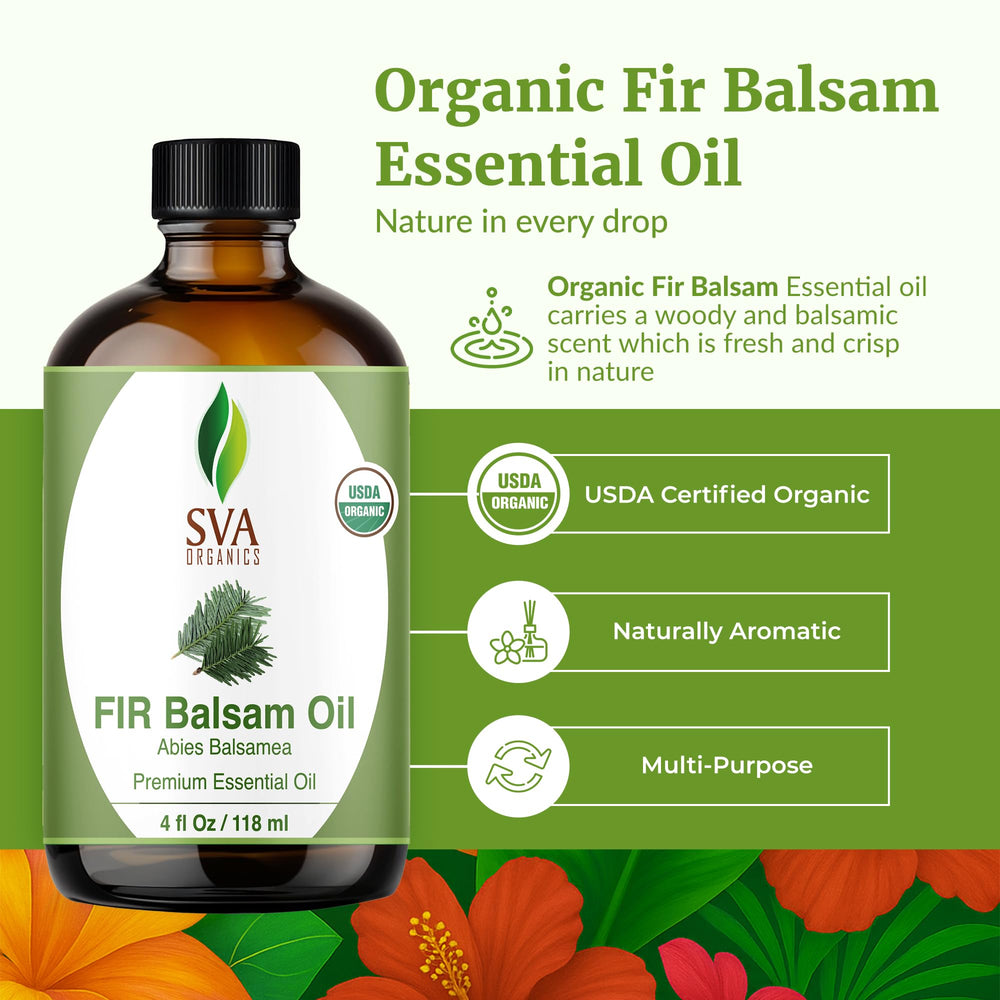 SVA Organics Fir Balsam oil dropper enabling precise application