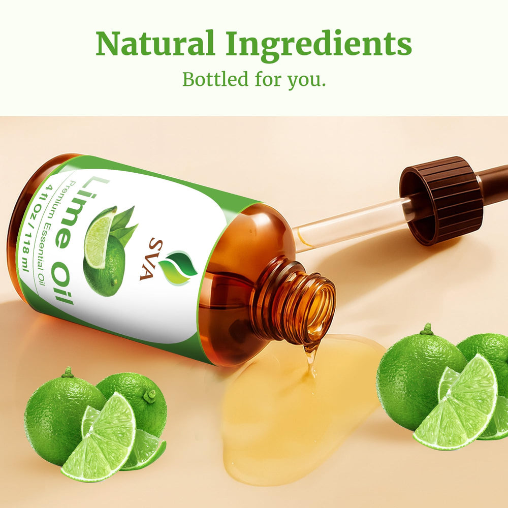 Lime essential oil bath and body application by SVA Organics