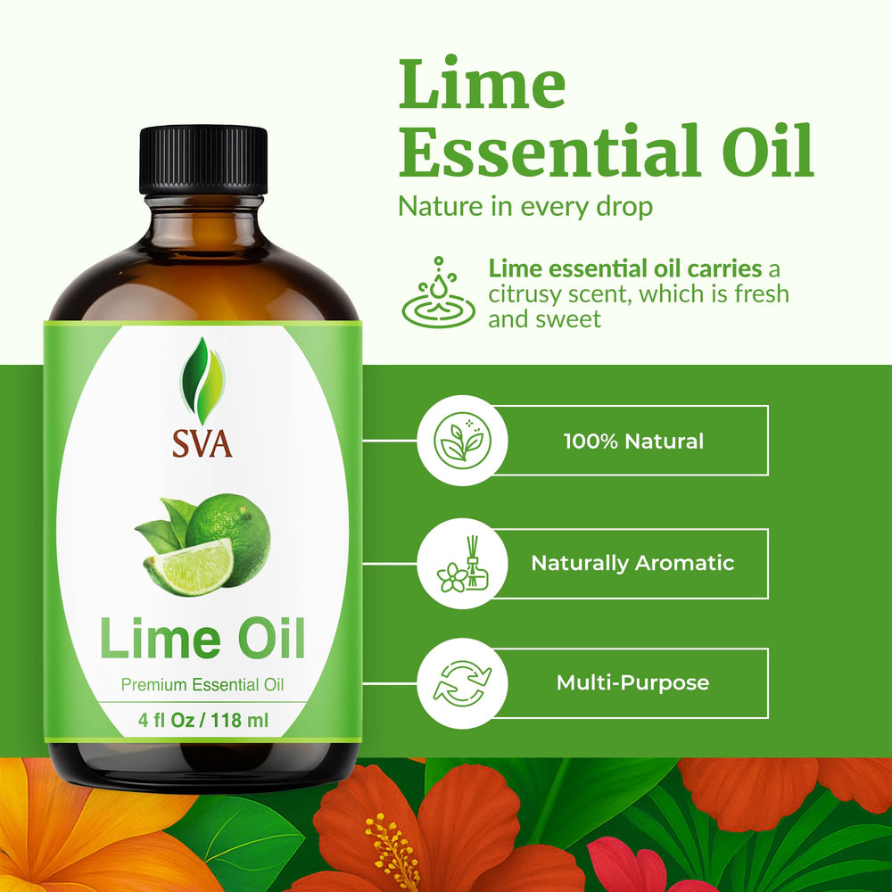 Lime essential oil diffuser aroma by SVA Organics to freshen rooms