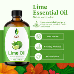 Lime essential oil diffuser aroma by SVA Organics to freshen rooms