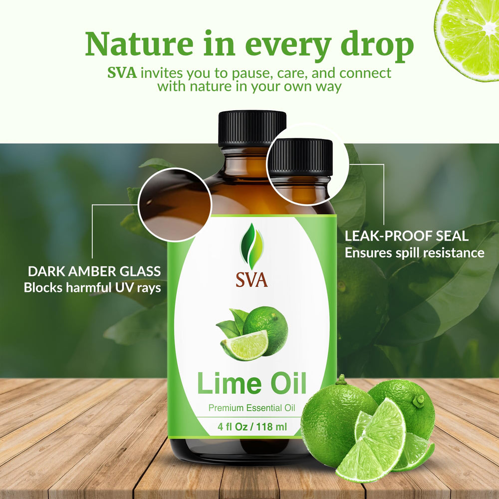 DIY spray blend using SVA Organics lime essential oil
