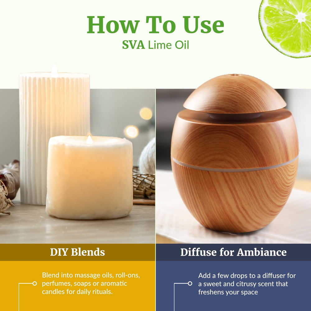 Foot bath blend with SVA Organics lime essential oil