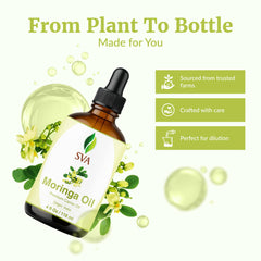 Scalp massage scene using Moringa Oil for nourishing care