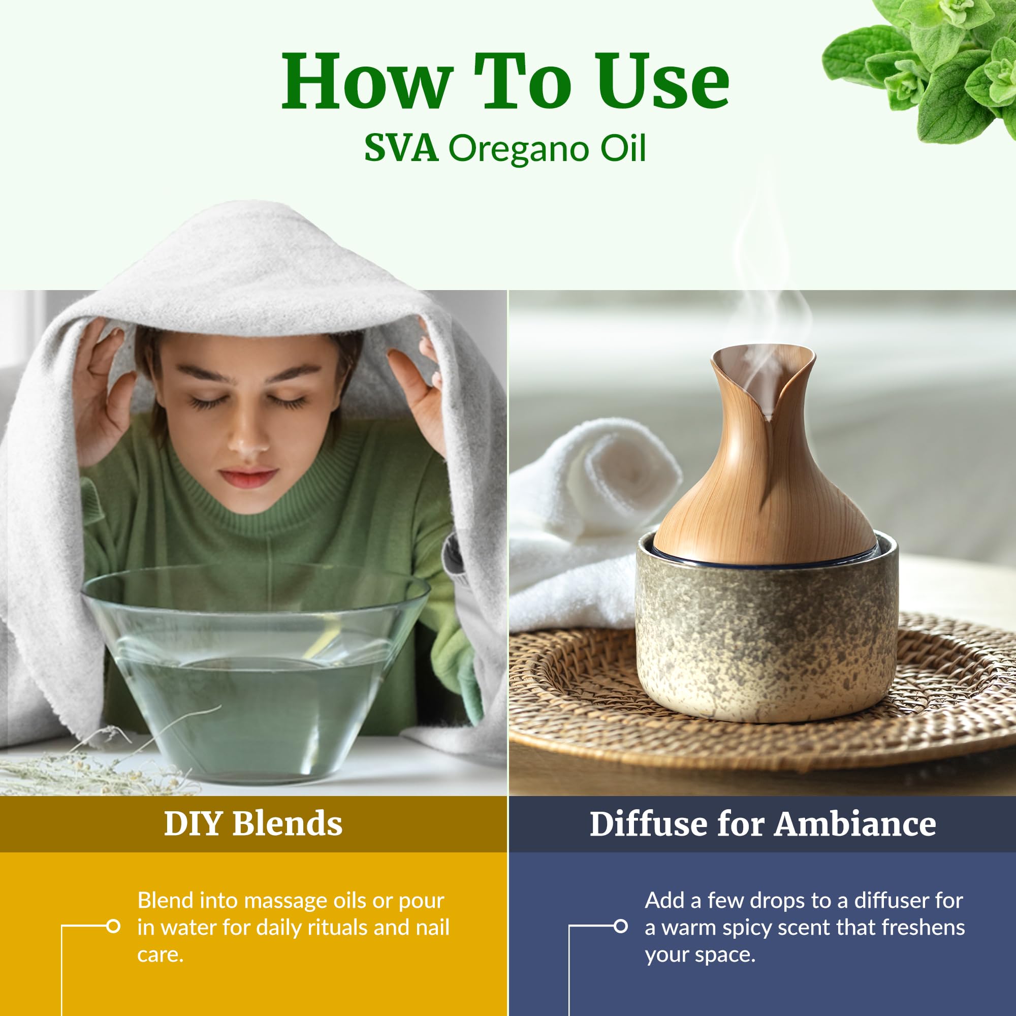 SVA ORGANICS 4oz bottle packaging with easy dropper