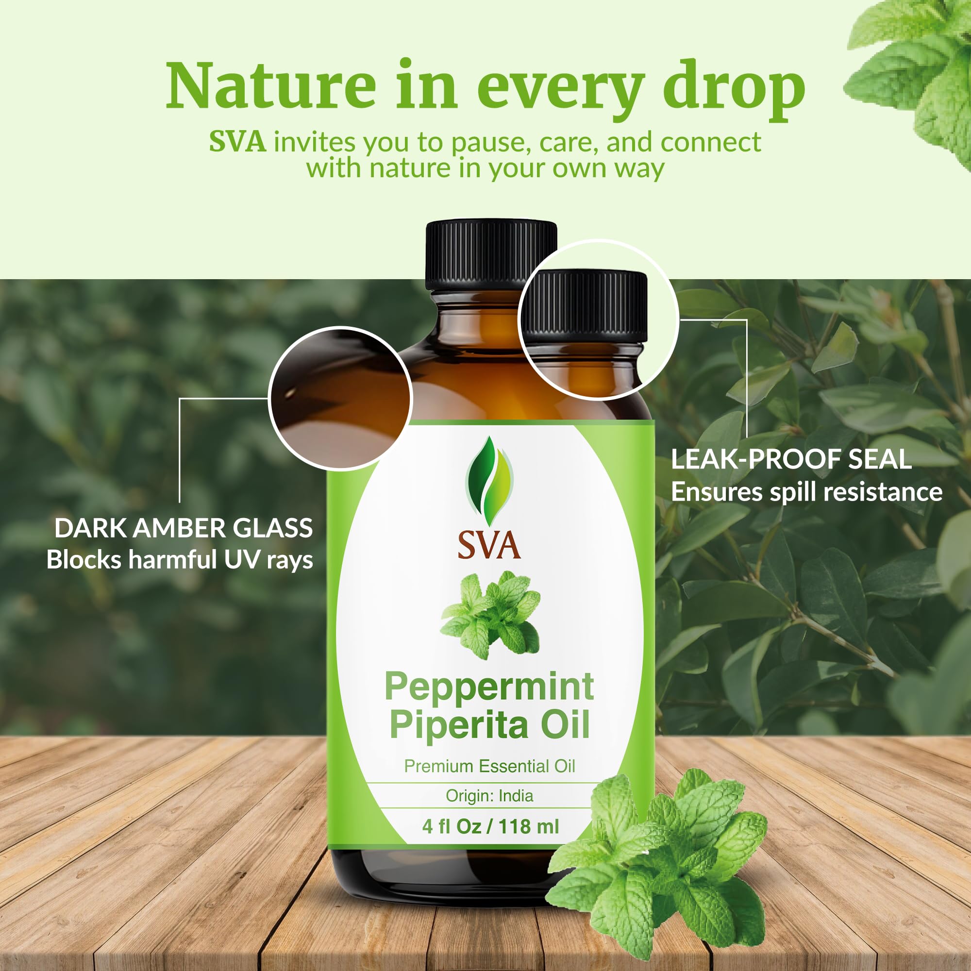 SVA Organics peppermint oil blends in DIY aromatherapy sprays
