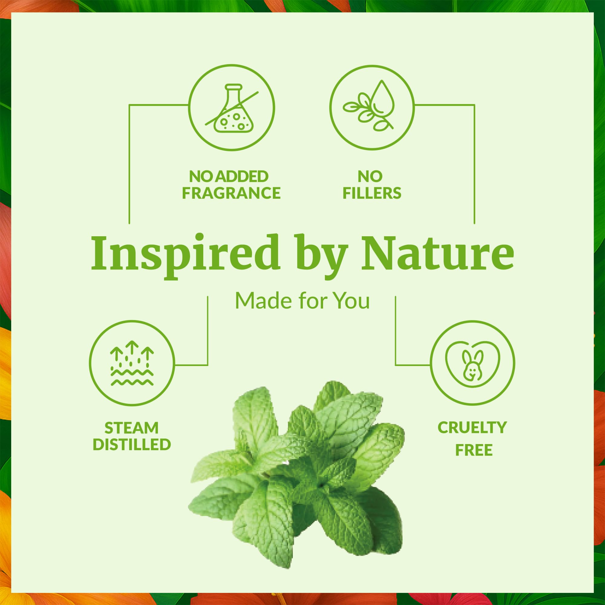 SVA Organics peppermint oil added to skincare for a cooling touch