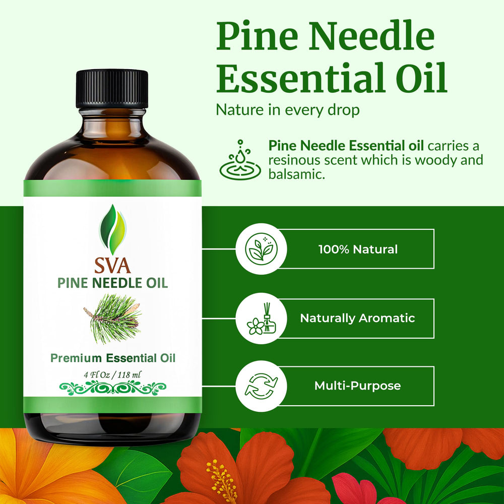 SVA Pine Needle Oil in diffuser setup adds a fresh, subtle pine aroma.