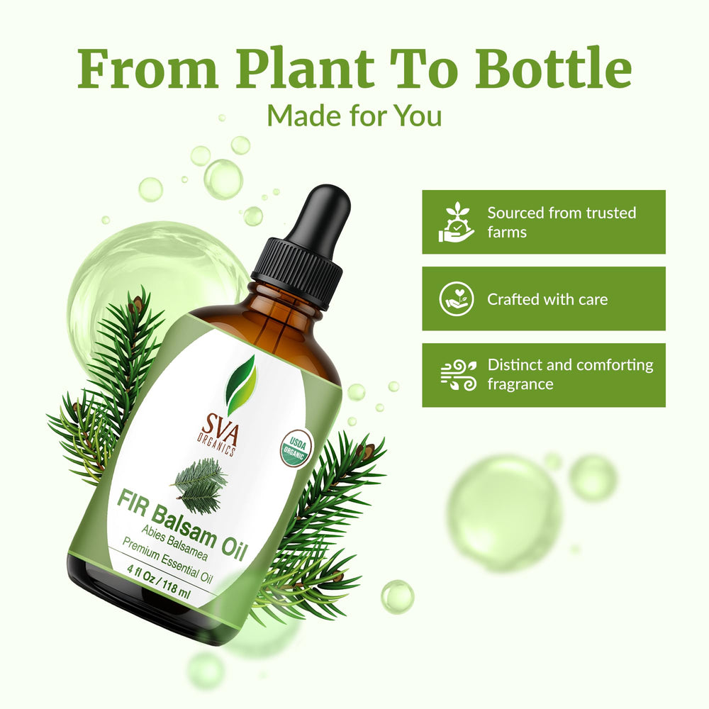 SVA Organics Fir Balsam oil for skin care with carrier oil