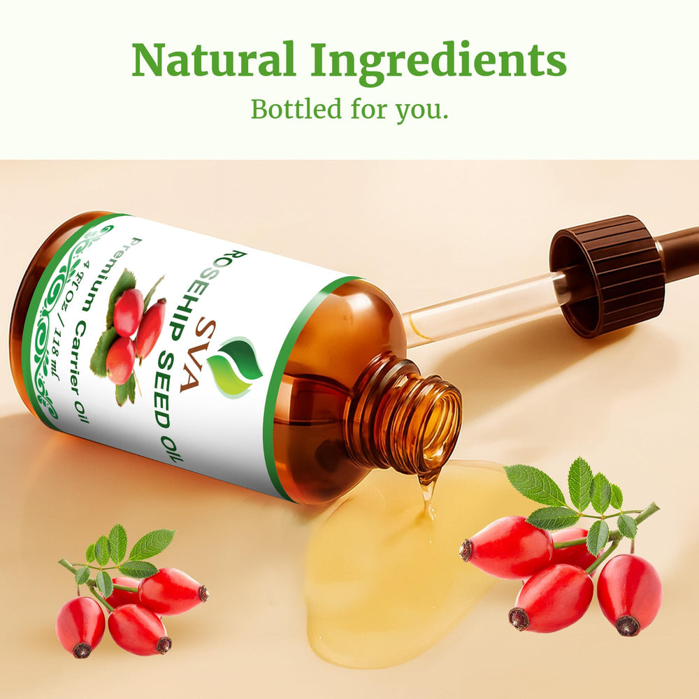 SVA Rosehip Seed Oil is cold-pressed and preservative-free.
