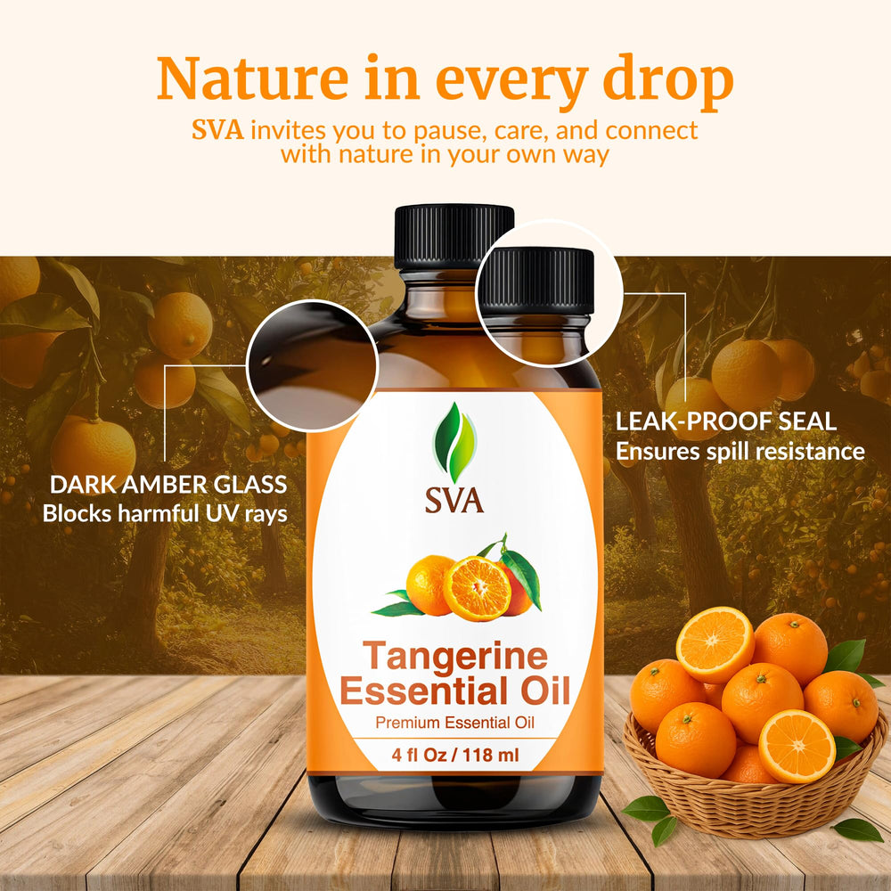 Spa-like foot bath with SVA Tangerine oil and warm water.