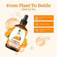 Creamy skincare product with SVA Tangerine oil for skin nourishment.
