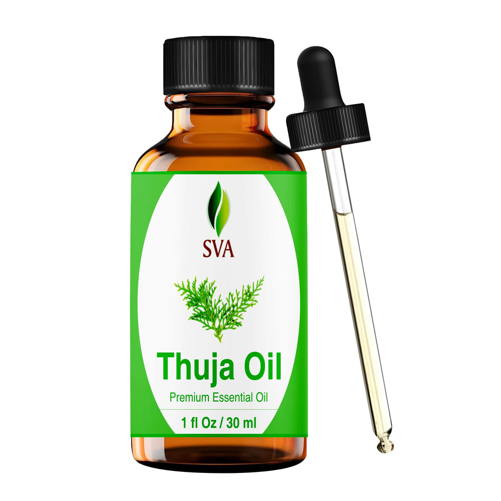 SVA Thuja essential oil bottle with dropper for precise dosing