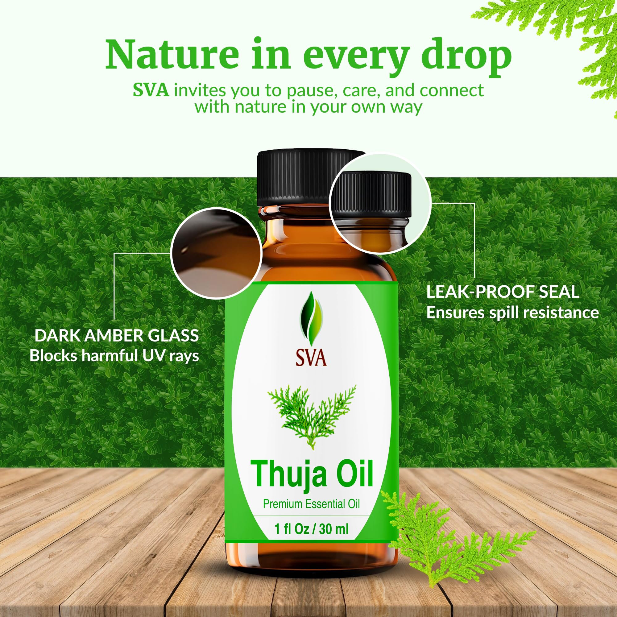 SVA Thuja oil used in soap and candle making setup
