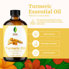 SVA Turmeric Essential Oil dropper bottle for precise dosing