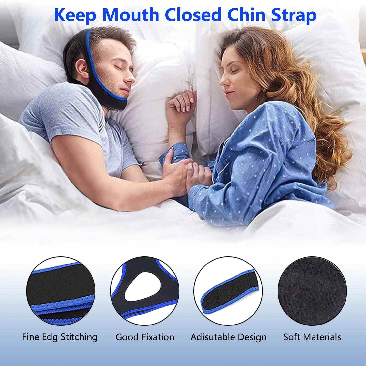 Sviiolnnr breathable chin strap with airy design for cool sleeping