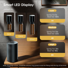 SVNWKRE three-mist-level diffuser adjusts intensity to your preference.