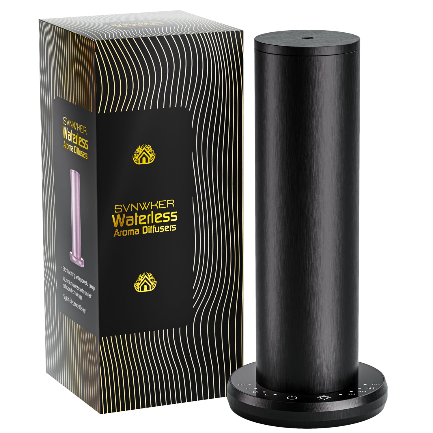 SVNWKRE waterless diffuser front view delivering room-filling aroma.