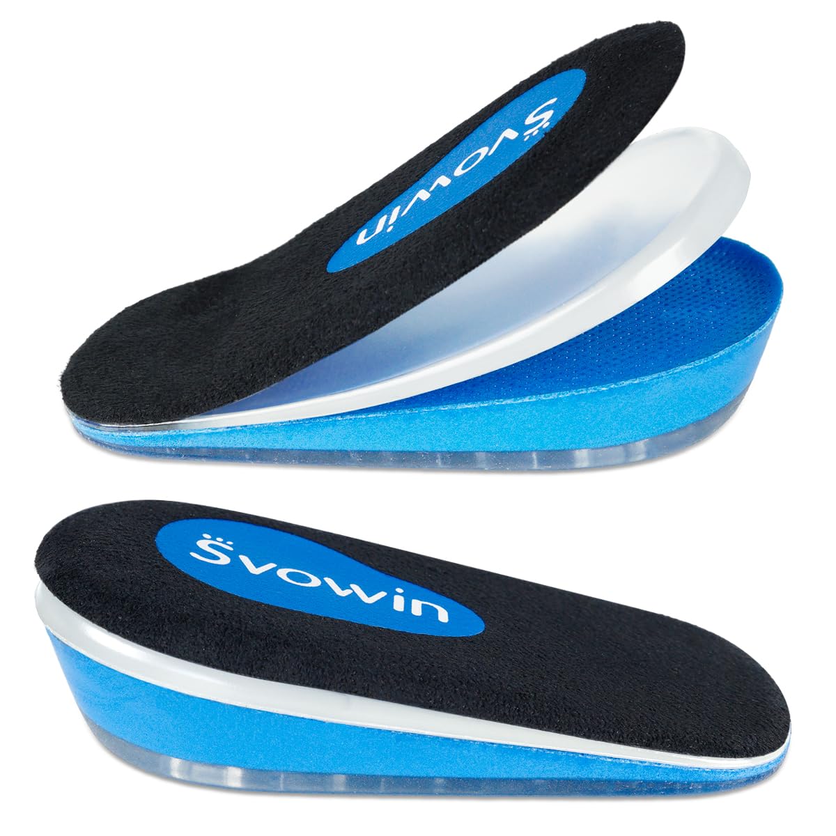 Svowin 3-layer heel wedge lift with adjustable height for leg length balance