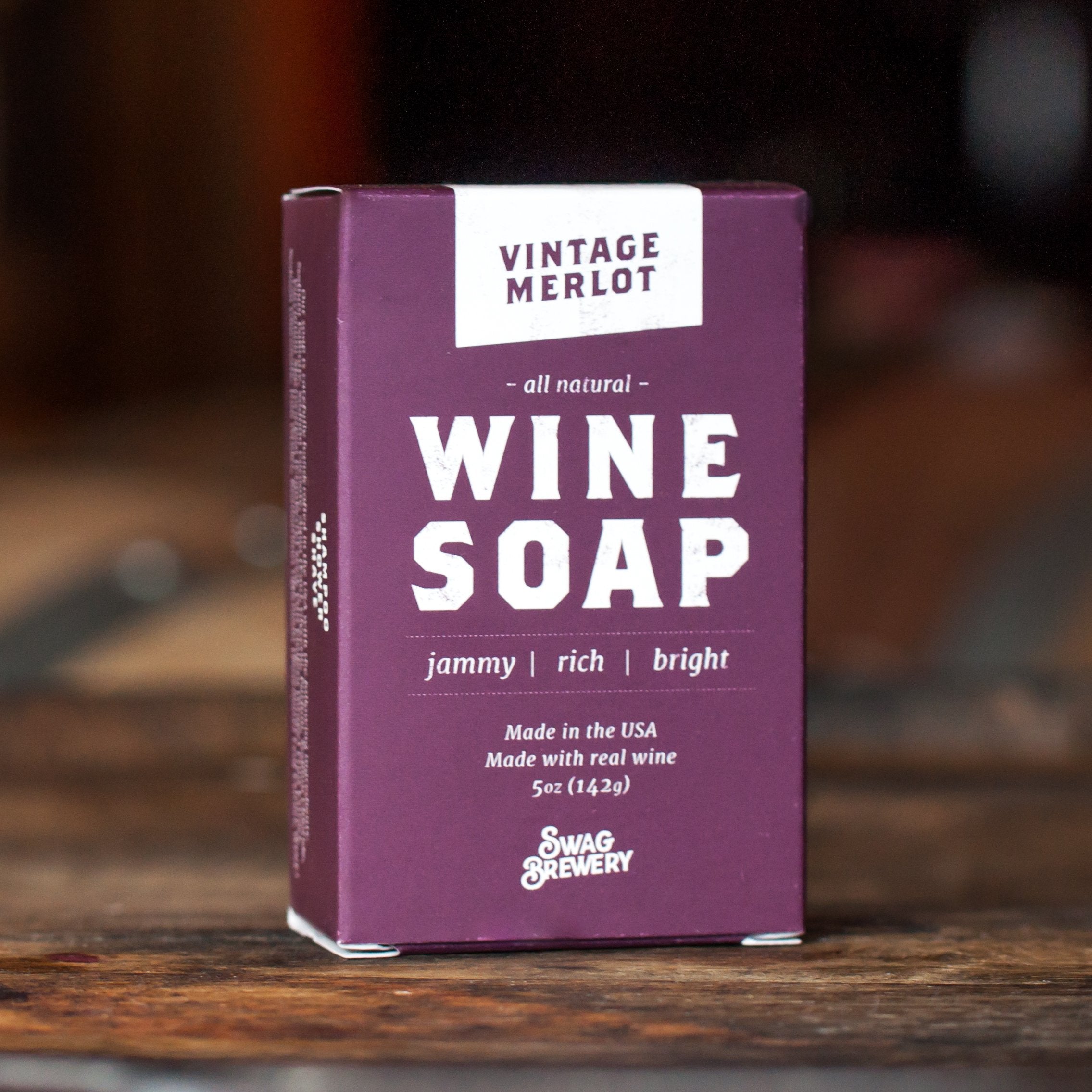 Swag Brewery Jabon Vino Merlot: caja regalo ideal para amantes del vino.