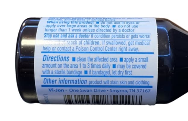 Swan first-aid kit with iodine essentials ready for use.