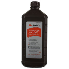 Swan 32oz hydrogen peroxide bottle front view for home first-aid tasks