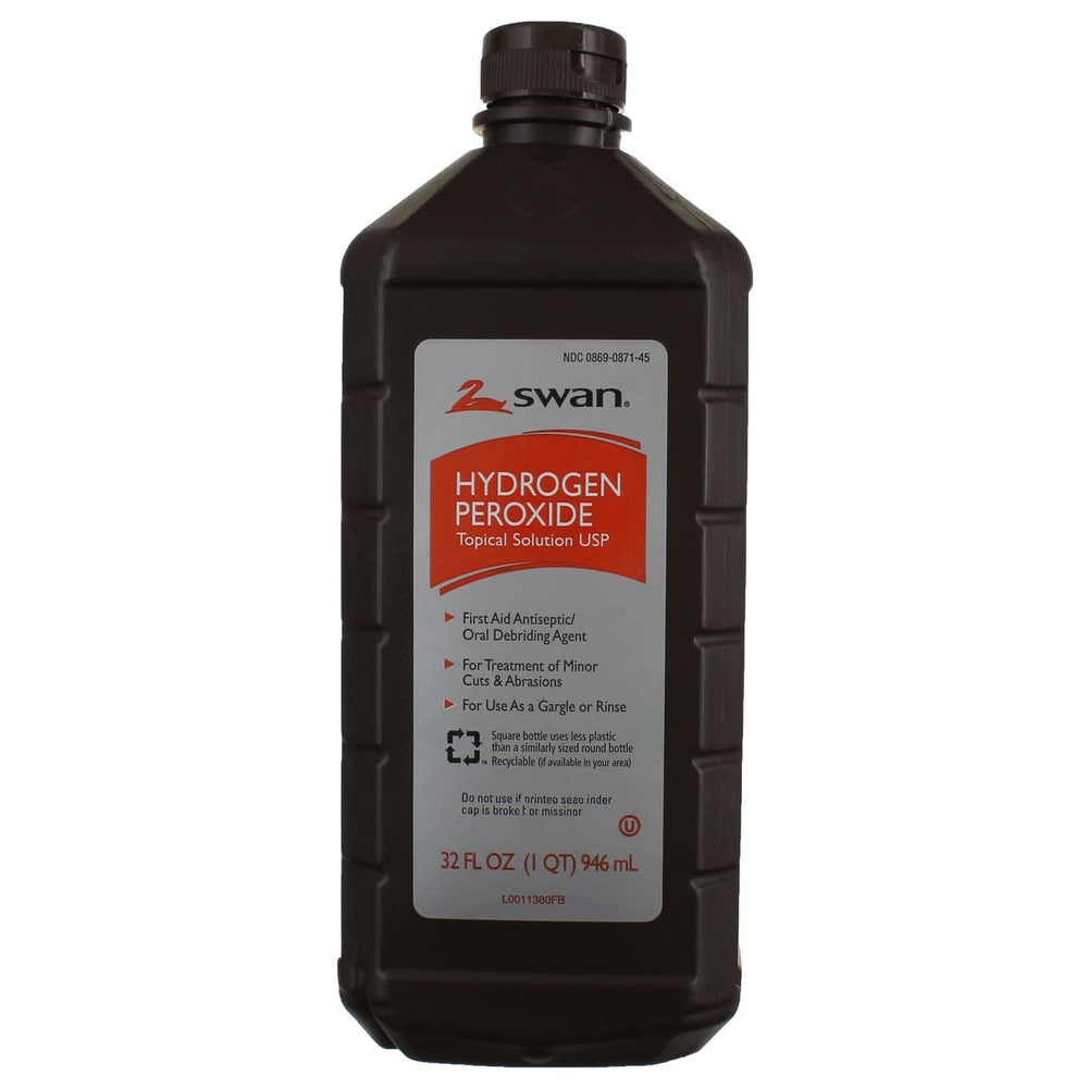 Swan 32oz bottle being poured for easy wound cleansing at home