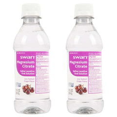 Swan Magnesium Citrate bottle with grape flavor, helps ease occasional constipation.