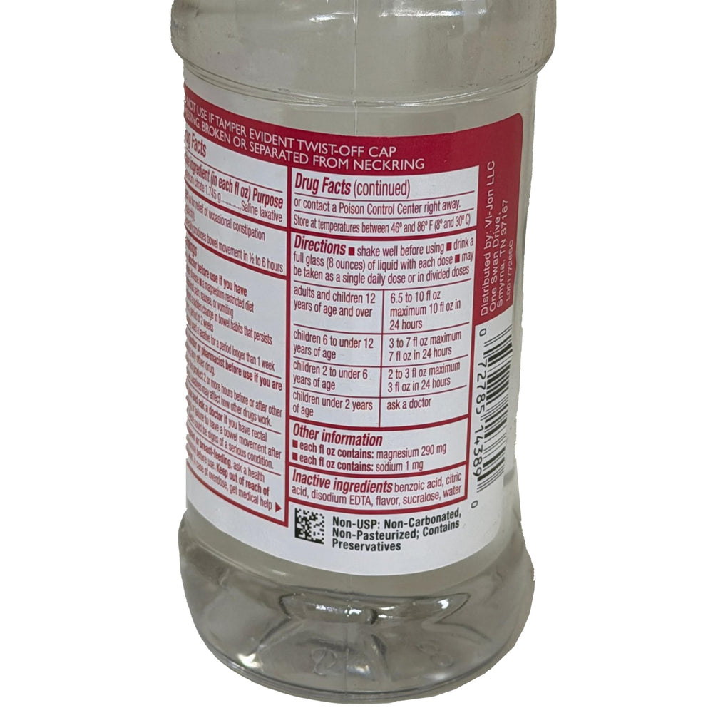 Swan Magnesium Citrate cherry flavor in a glass highlighting taste