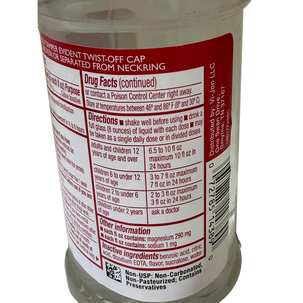 Swan Magnesium Citrate dosing cup with measurement marks