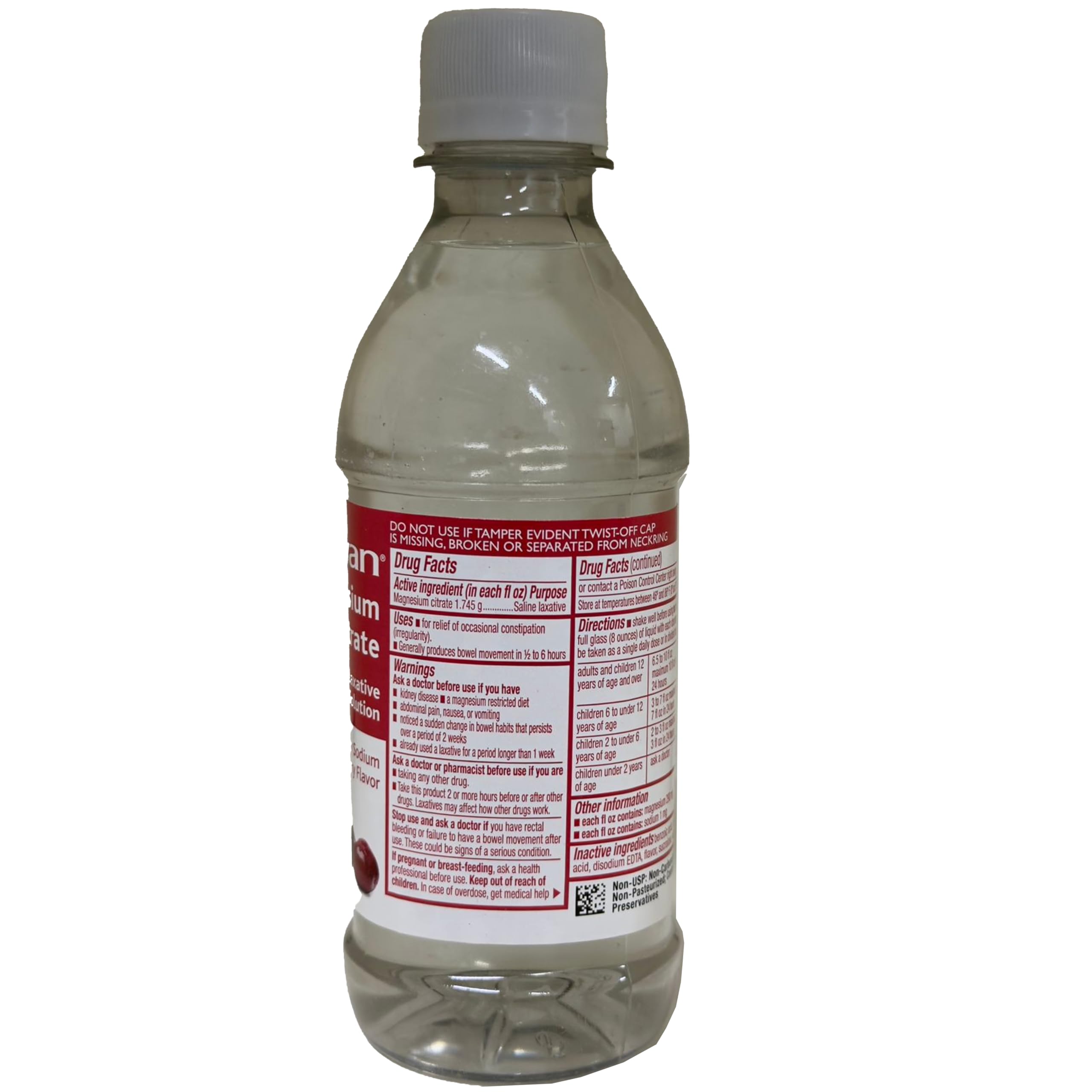 Swan Magnesium Citrate liquid being poured into a glass