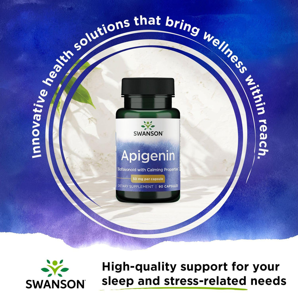 Swanson Apigenin packaging highlighting quality and trust.