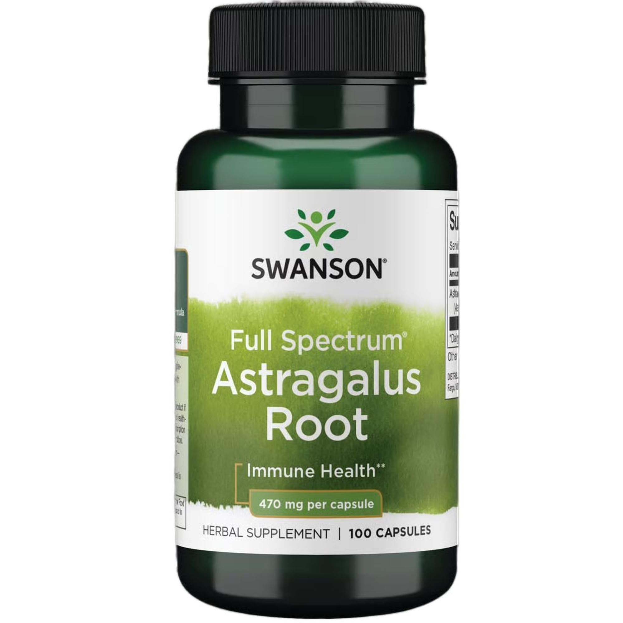 Swanson Astragalus Root bottle for daily immune support.