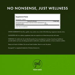 Swanson Bacopa label closeup indicating 12% glycosides standardization for potency.