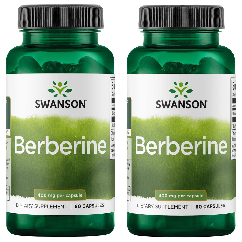 Swanson Berberine bottle front view highlighting metabolic health support